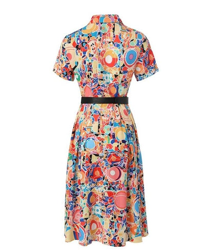 Vestido De Verão Vintage Dos Anos 40