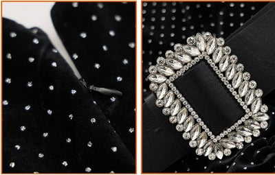 Vestido Vintage Glamoroso Dos Anos 40