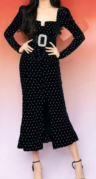 Vestido Vintage Glamoroso Dos Anos 40