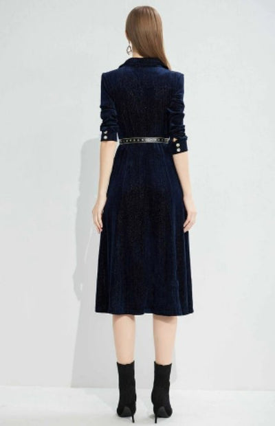 Vestido De Inverno Vintage Dos Anos 40