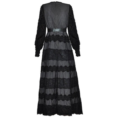 Vestido Manga Lanterna Vintage Dos Anos 40