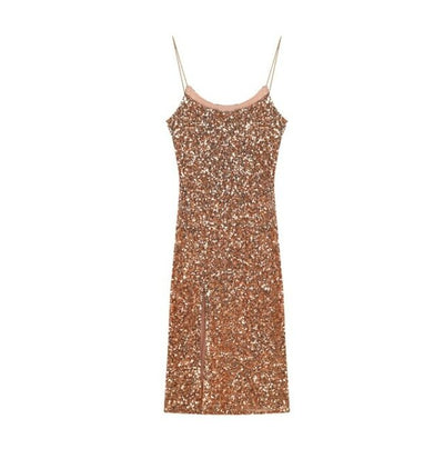 Vestido Cáqui Colante Vintage Dos Anos 1940