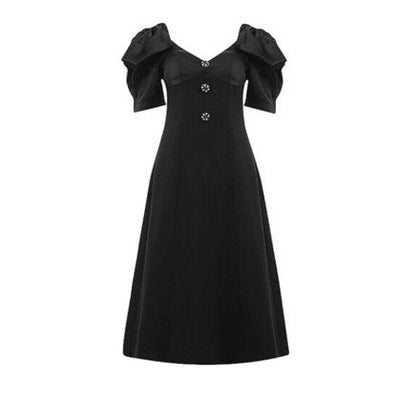 Vestido Vintage Preto Anos 40