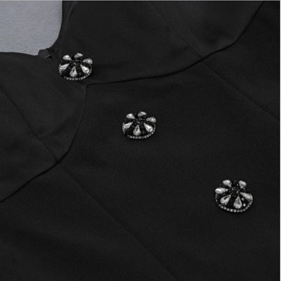 Vestido Vintage Preto Anos 40