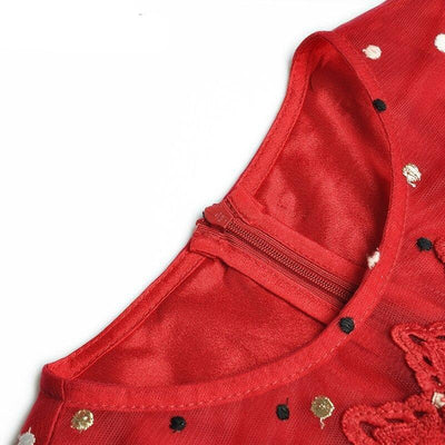 Vestido De Noite Vermelho Vintage Dos Anos 1940