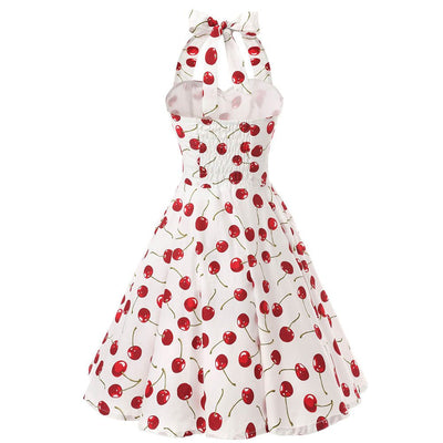 Vestido Vintage Cereja Anos 50