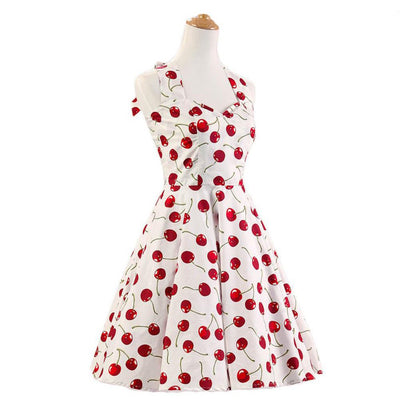 Vestido Vintage Cereja Anos 50