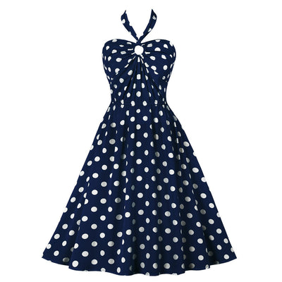 Vestido Vintage Anos 50 Marinha