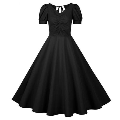 Vestido Vintage Preto Anos 50