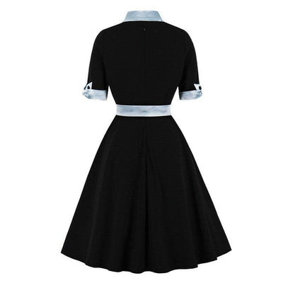 Vestido Vintage Preto Outono