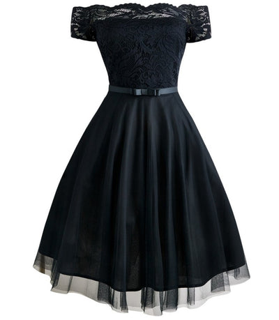 Vestido De Cerimônia Vintage Preto