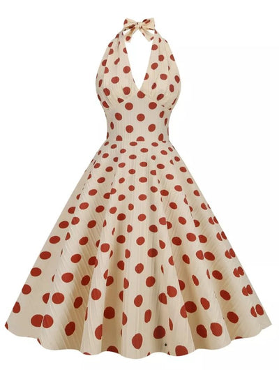 Vestido Vintage Chique Retrô De Verão