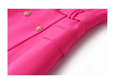 Vestido Lápis Vintage Anos 40 Fuschia