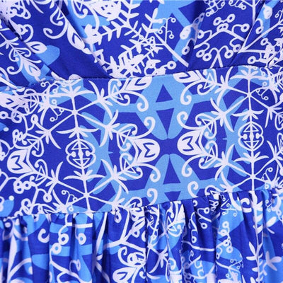 Vestido De Natal Vintage Azul