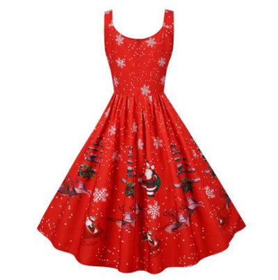 Vestido Vermelho Vintage De Natal