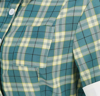 Escócia Vintage Vestido Verde