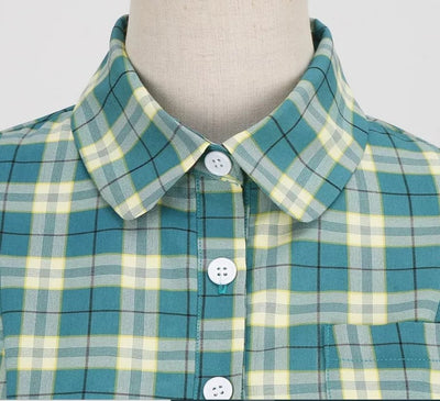 Escócia Vintage Vestido Verde