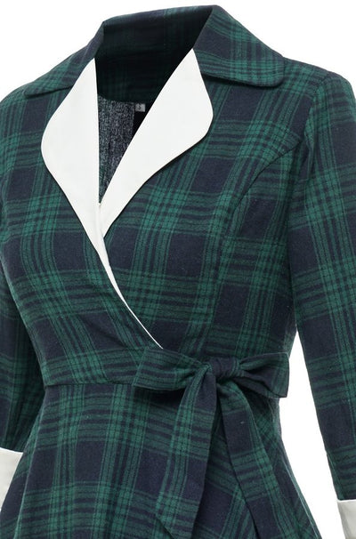 Vestido De Pele Vintage Verde