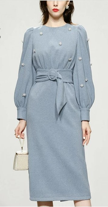 Vestido Vintage De Alta Costura Dos Anos 40