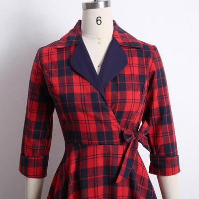 Vestido Vintage De Inverno De Algodão