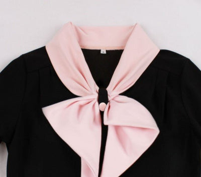 Vestido Vintage Xadrez Preto