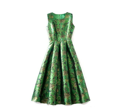 Robe Vintage Jour Verte