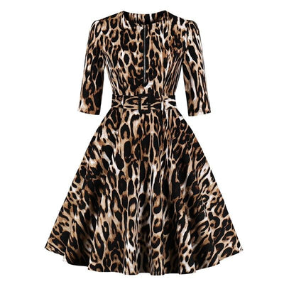 Vestido Leopardo Vintage