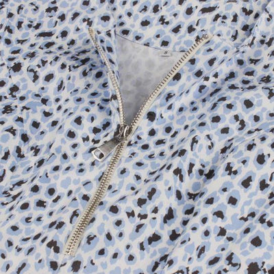 Vestido Vintage Leopardo Azul