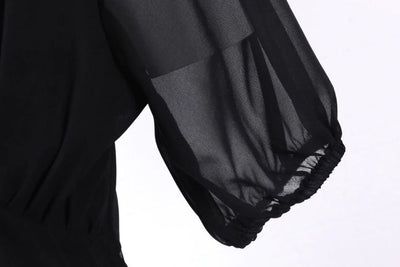 Vestido Longo Preto Vintage Anos 50