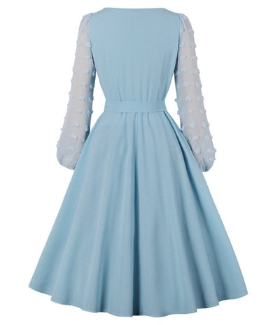 Vestido Longo Vintage Boho Azul