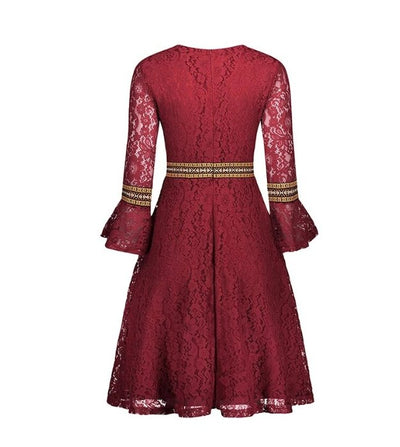 Vestido Longo Vermelho Boho Vintage