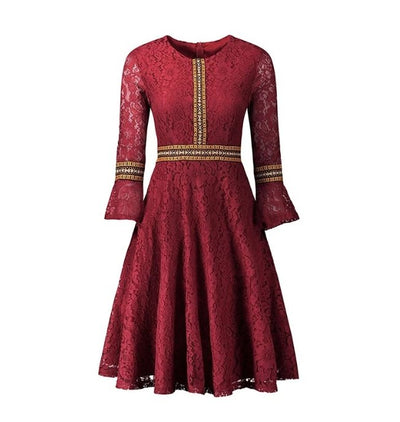 Vestido Longo Vermelho Boho Vintage