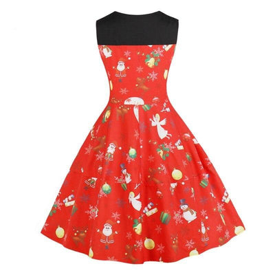 Vestido Vintage Vermelho De Natal