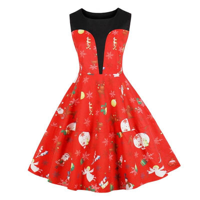 Vestido Vintage Vermelho De Natal