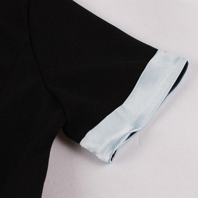 Vestido Vintage Preto Prateado