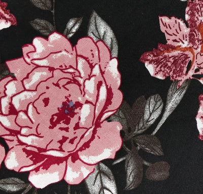 Vestido Vintage Preto Com Gola Redonda