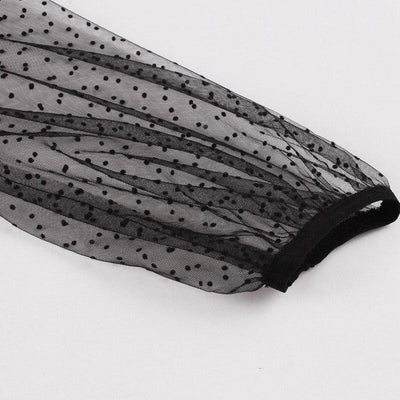 Vestido Vintage De Bolinhas Pretas