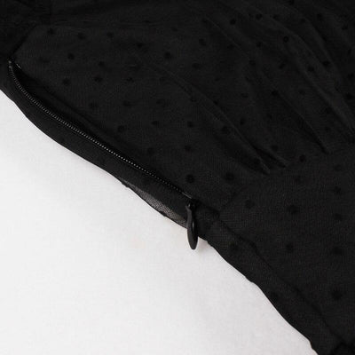 Vestido Vintage De Bolinhas Pretas