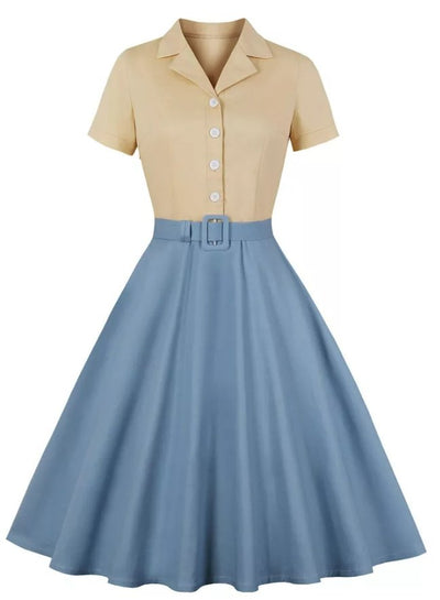 Vestido Pin-Up Vintage Dos Anos 50