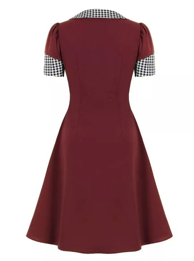 Vestido Xadrez Vintage Pin Up