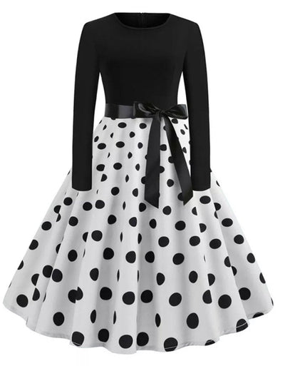 Pin Up Vestido Vintage Pontos Pretos