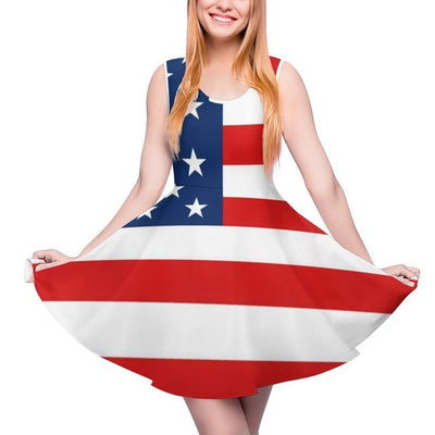 Vestido Vintage Pin-Up Dos Eua