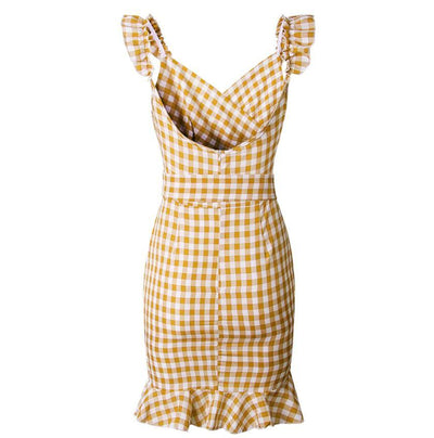 Vestido Vintage Amarelo Praia