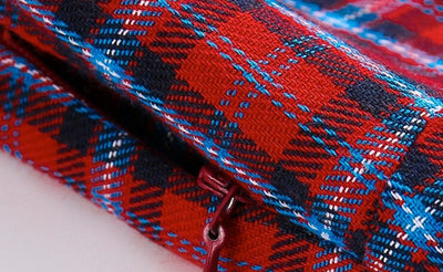 Robe Vintage Plaid Rouge