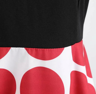 Vestido Rockabilly Vermelho E Preto Vintage