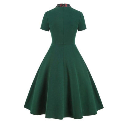 Vestido Vintage Tartan Verde