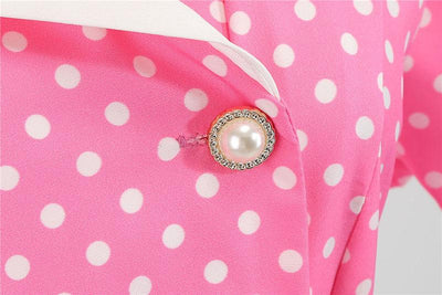 Vestido Rodado Rosa Anos 50