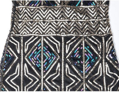 Vestido Longo Dourado Gatsby Vintage Dos Anos 1920