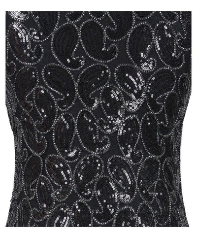 Vestido Vintage Sexy Preto Dos Anos 1920