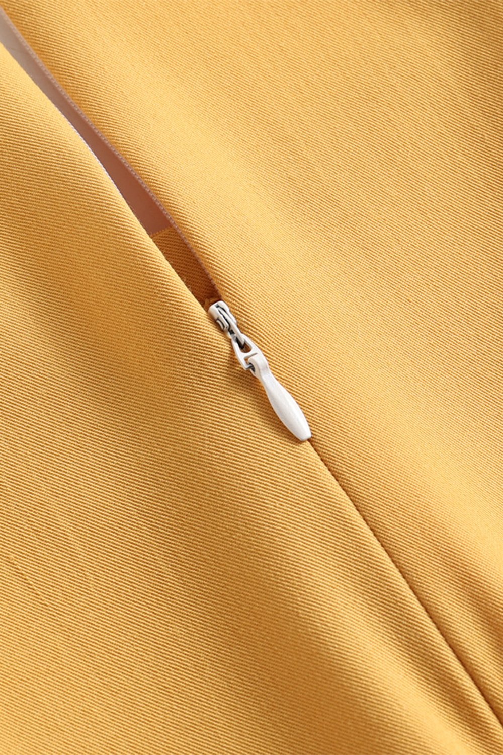 Vestido Midi Amarelo Vintage Anos 1950